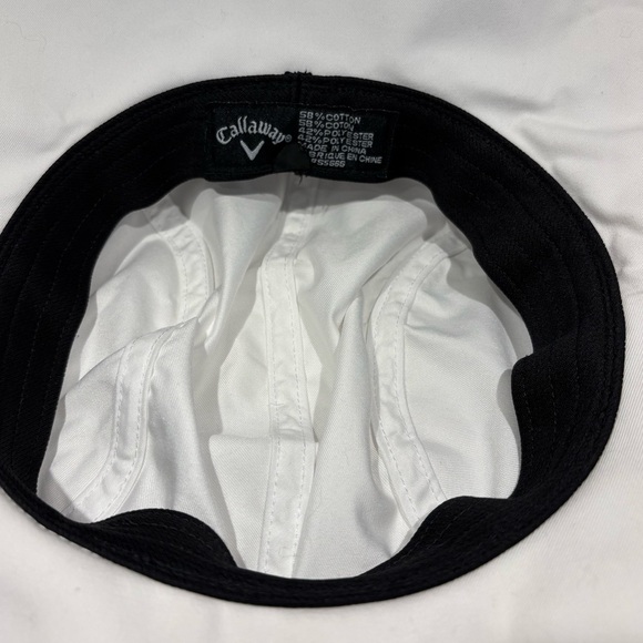 Callaway White Golf Sun Hat with Black Ribbon - Women's OS - Adjustable - Picture 6 of 8